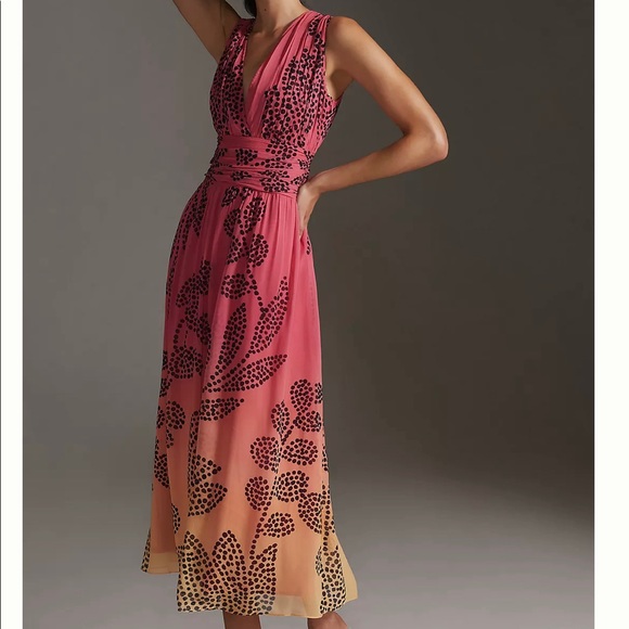 Verb by Pallabi Singhee V-neck Ombre Maxi - Picture 2 of 4